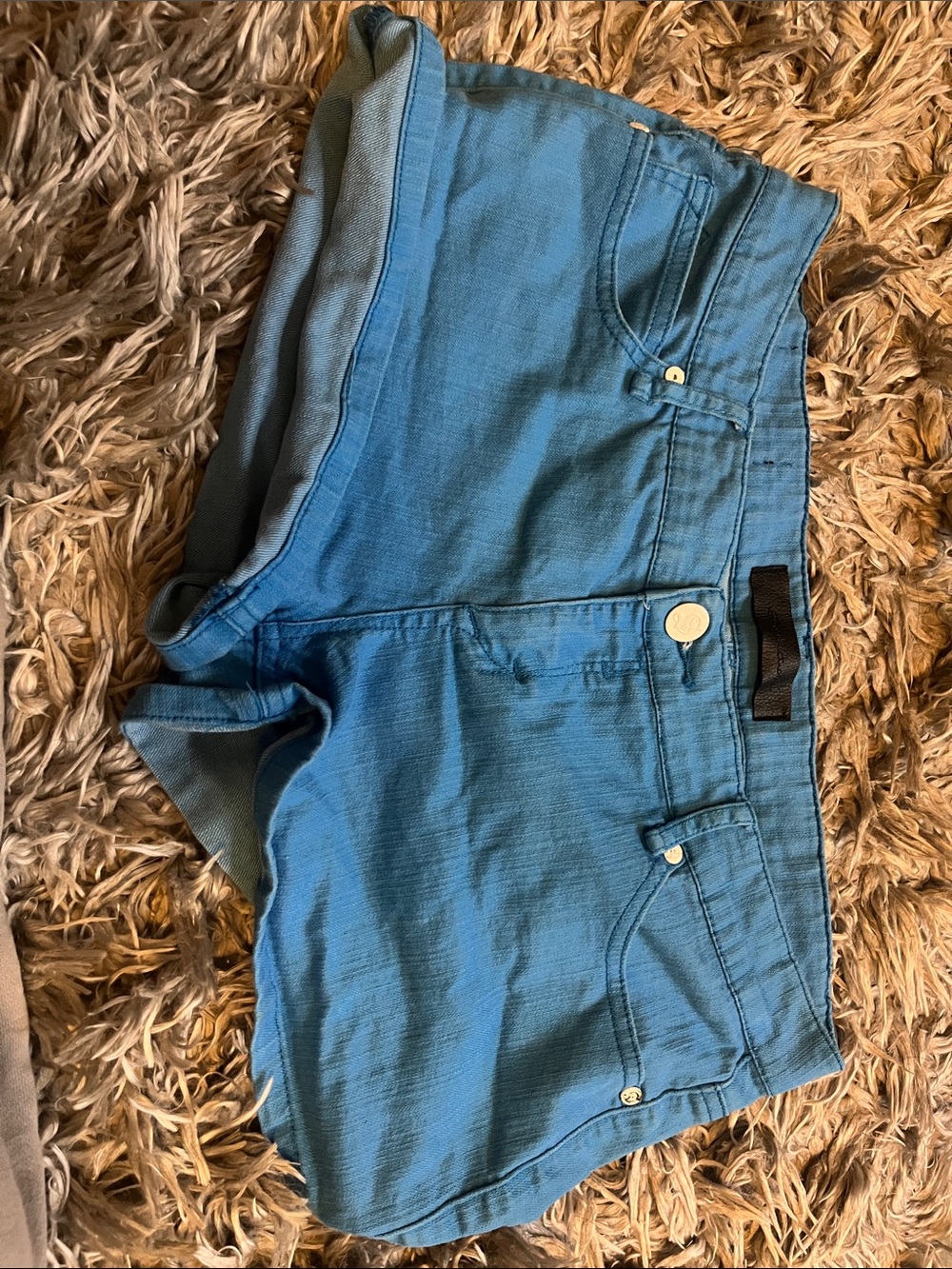 blue seductions mini shorts